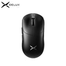 Mouse Gamer Sem Fio Delux M400, 24.000 DPI, Taxa de Polling de 1 kHz, Sensor PAW3311, Conexão Tri-modo, Bateria Recarregável de 500 mAh, Compatível com Todos os Tamanhos de Mão (PC Gamer)
