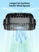 Mini Ventilador Portátil USB TOPK de 4 Polegadas para Camping – Ventilador de Mesa Silencioso com 3 Velocidades e Ajuste de 360° para Casa e Quartos