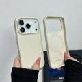 Capa de silicone líquido magnético para iphone 18 17 pro 17 pro max 16 15 14 para magsafe grande câmera buraco capa protetora à prova de choque!!
