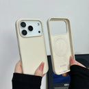 Capa de silicone líquido magnético para iphone 18 17 pro 17 pro max 16 15 14 para magsafe grande câmera buraco capa protetora à prova de choque!!
