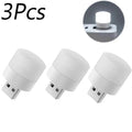 Luz Noturna USB (1 ou 10 unidades) – Mini LED USB, compatível com power bank, luz de leitura redonda com proteção para os olhos!