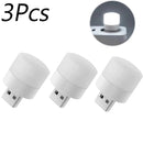 Luz Noturna USB (1 ou 10 unidades) – Mini LED USB, compatível com power bank, luz de leitura redonda com proteção para os olhos!