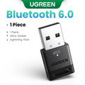 Adaptador Bluetooth USB, Dongle Bluetooth 6.0 para PC com Windows 11/10/8.1, Receptor e Transmissor Bluetooth para Teclado/Mouse