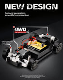Carro RC Drift 1:24, Carro de Controle Remoto para Adultos, 20KM/H, 4WD, Carros RC de Alta Velocidade com Luzes LED e Pneus Extras para Drift