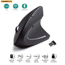 Mouse Vertical Ergonômico HOMEFISH – Mouse Óptico Sem Fio 2,4 GHz, 3 Níveis de DPI Ajustáveis (800/1200/1600) e 6 Botões para Notebook e PC