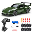 Carro RC Drift 1:24, Carro de Controle Remoto para Adultos, 20KM/H, 4WD, Carros RC de Alta Velocidade com Luzes LED e Pneus Extras para Drift