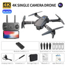 Mini Drone RC E88 2026 – Quadricóptero Dobrável com LED, Função Hover, Controle Remoto e Fluxo Óptico (UAV E88 Pro Max) – Drone para Iniciantes