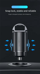 Mini Carregador Veicular 100W/200W QC3.0 PD (12-24V) – Carregamento Rápido USB Tipo-C para Xiaomi, Samsung, Huawei e iPhone