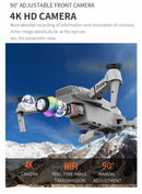 Mini Drone RC E88 2026 – Quadricóptero Dobrável com LED, Função Hover, Controle Remoto e Fluxo Óptico (UAV E88 Pro Max) – Drone para Iniciantes